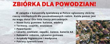 Zbiórka dla powodzian już za nami!